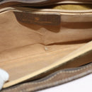 GUCCI GG Supreme Web Sherry Line Shoulder Bag PVC Beige Red Auth BA4658-21