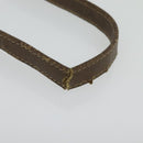 GUCCI GG Supreme Web Sherry Line Shoulder Bag PVC Beige Red Auth BA4658-9