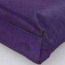 PRADA Tote Bag Nylon Purple Silver Auth BA4659-10