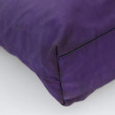 PRADA Tote Bag Nylon Purple Silver Auth BA4659-11