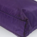 PRADA Tote Bag Nylon Purple Silver Auth BA4659-12