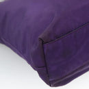 PRADA Tote Bag Nylon Purple Silver Auth BA4659-13