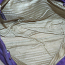 PRADA Tote Bag Nylon Purple Silver Auth BA4659-16