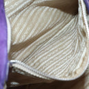 PRADA Tote Bag Nylon Purple Silver Auth BA4659-19