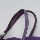 PRADA Tote Bag Nylon Purple Silver Auth BA4659-8