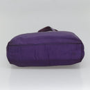PRADA Tote Bag Nylon Purple Silver Auth BA4659-9