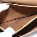 Christian Dior Honeycomb Canvas Shoulder Bag PVC Black Gold Auth BA4665-12