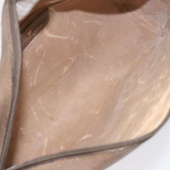 GUCCI GG Supreme Web Sherry Line Shoulder Bag PVC Leather Beige Red Auth BA467