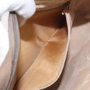 GUCCI GG Supreme Web Sherry Line Shoulder Bag PVC Leather Beige Red Auth BA467-23