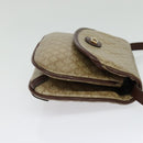 CELINE Macadam Canvas Shoulder Bag Beige Gold Auth BA4671-4