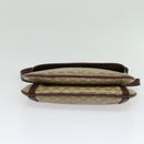 CELINE Macadam Canvas Shoulder Bag Beige Gold Auth BA4671-5