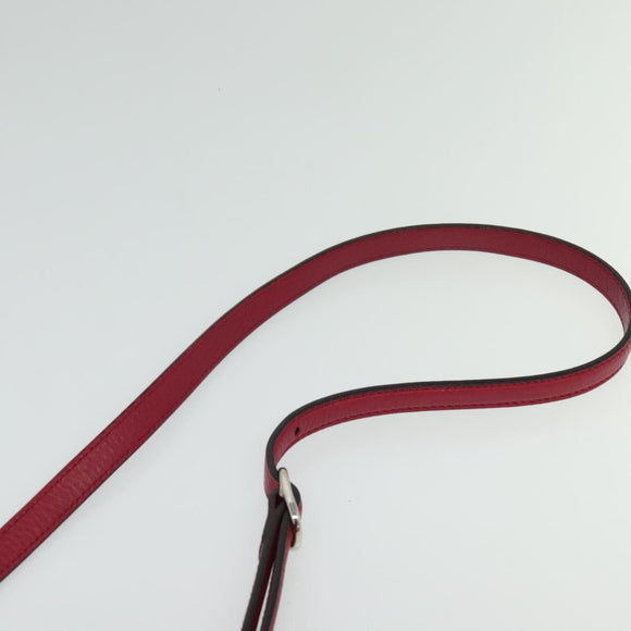 GUCCI Bamboo Daily Hand Bag Leather 2way Pink Silver 370831 Auth BA4678