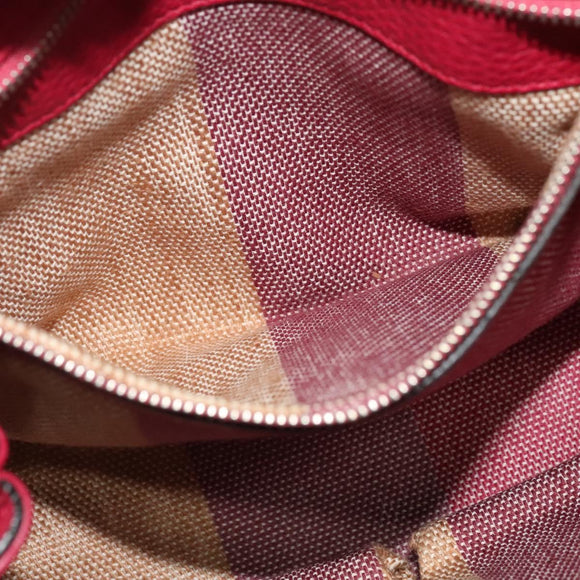 GUCCI Bamboo Daily Hand Bag Leather 2way Pink Silver 370831 Auth BA4678