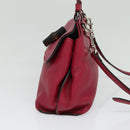 GUCCI Bamboo Daily Hand Bag Leather 2way Pink Silver 370831 Auth BA4678-3