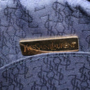 SAINT LAURENT Shoulder Bag Leather White Gold Auth BA4681-18