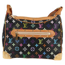 LOUIS VUITTON Multicolor Boulogne Shoulder Bag Black M92638 LV Auth BA4683V-13