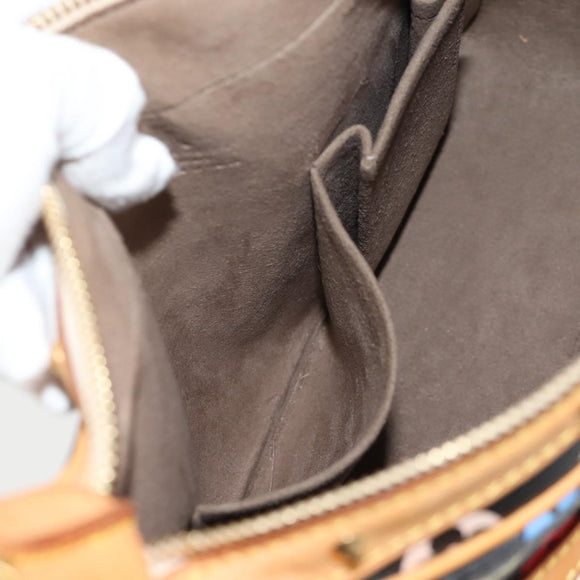 LOUIS VUITTON Multicolor Boulogne Shoulder Bag Black M92638 LV Auth BA4683V