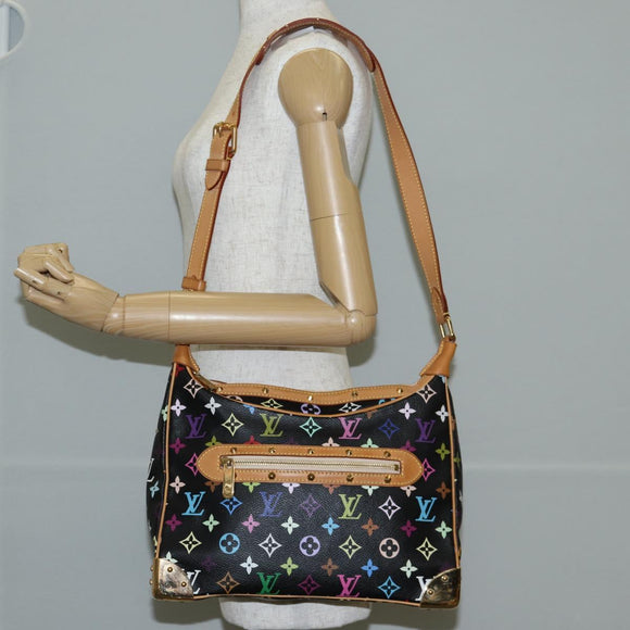 LOUIS VUITTON Multicolor Boulogne Shoulder Bag Black M92638 LV Auth BA4683SAV