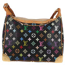 LOUIS VUITTON Multicolor Boulogne Shoulder Bag Black M92638 LV Auth BA4683V-2