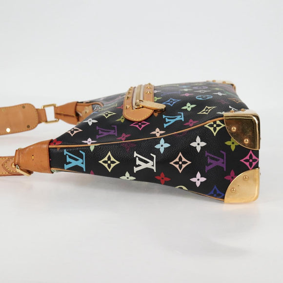 LOUIS VUITTON Multicolor Boulogne Shoulder Bag Black M92638 LV Auth BA4683SAV