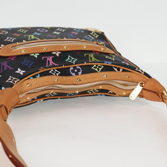 LOUIS VUITTON Multicolor Boulogne Shoulder Bag Black M92638 LV Auth BA4683V