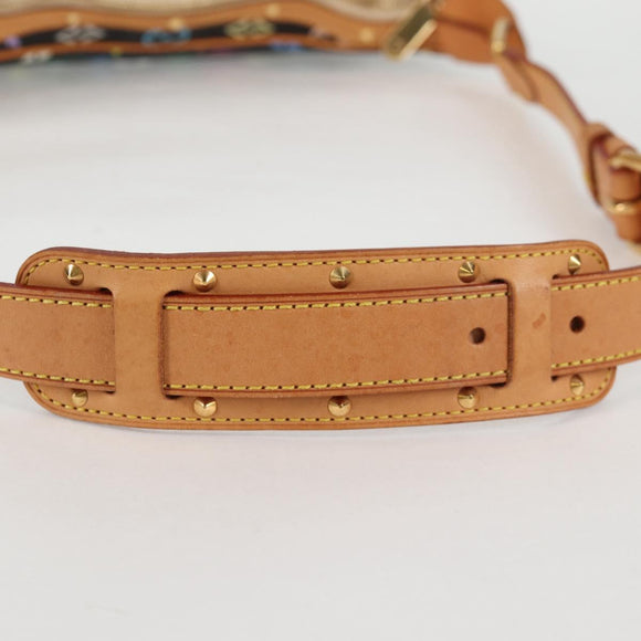 LOUIS VUITTON Multicolor Boulogne Shoulder Bag Black M92638 LV Auth BA4683V