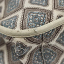 PRADA Shoulder Bag Nylon Beige Silver Auth BA4686-9