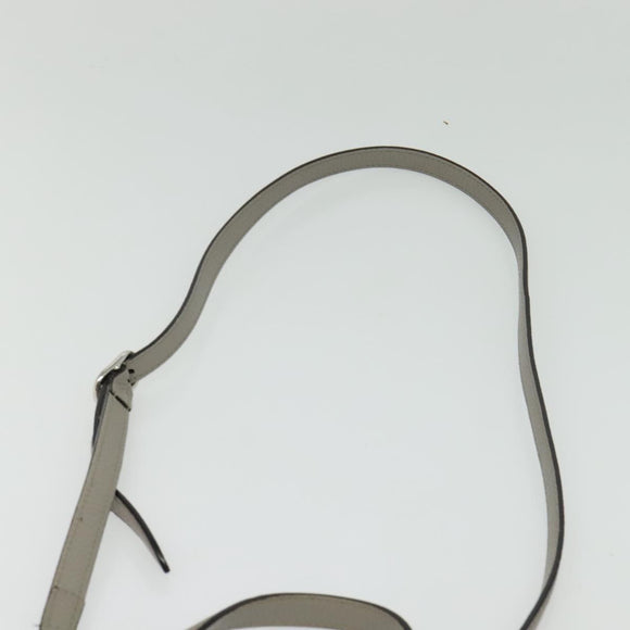 GUCCI Bamboo Daily Hand Bag Leather 2way Gray Silver 370831 Auth BA4687