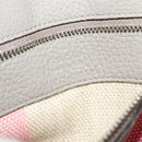 GUCCI Bamboo Daily Hand Bag Leather 2way Gray Silver 370831 Auth BA4687-17