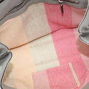 GUCCI Bamboo Daily Hand Bag Leather 2way Gray Silver 370831 Auth BA4687-18