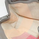 GUCCI Bamboo Daily Hand Bag Leather 2way Gray Silver 370831 Auth BA4687-20