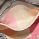 GUCCI Bamboo Daily Hand Bag Leather 2way Gray Silver 370831 Auth BA4687-21