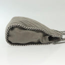 Stella MacCartney Falabella Chain Hand Bag Suede 2way Gray Silver Auth BA4688-3