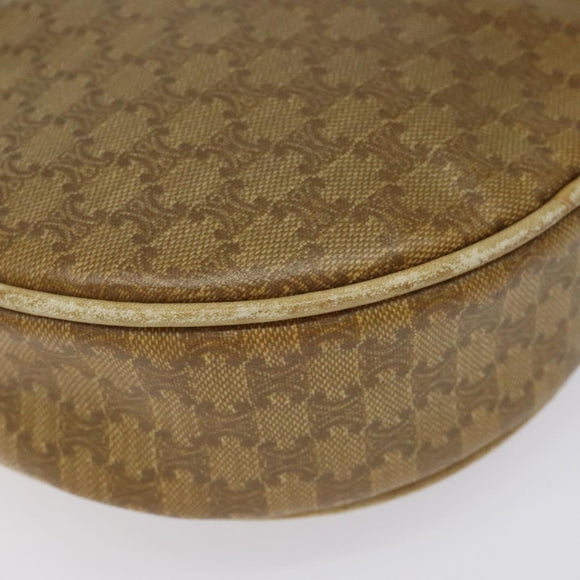 CELINE Macadam Canvas Shoulder Bag Brown Auth BA469