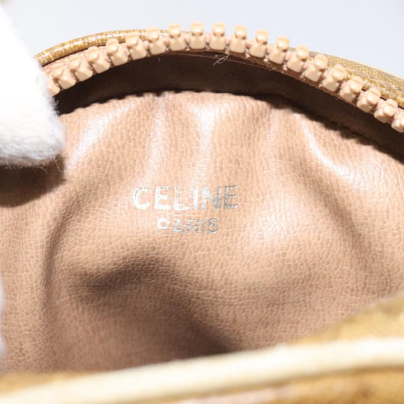 CELINE Macadam Canvas Shoulder Bag Brown Auth BA469
