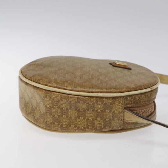 CELINE Macadam Canvas Shoulder Bag Brown Auth BA469