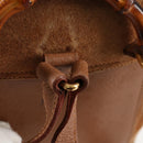 GUCCI Bamboo Backpack Suede Brown Gold 003 1705 0030 Auth BA4691-10