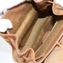 GUCCI Bamboo Backpack Suede Brown Gold 003 1705 0030 Auth BA4691-11