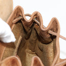 GUCCI Bamboo Backpack Suede Brown Gold 003 1705 0030 Auth BA4691-23