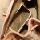 GUCCI Bamboo Backpack Suede Brown Gold 003 1705 0030 Auth BA4691-24