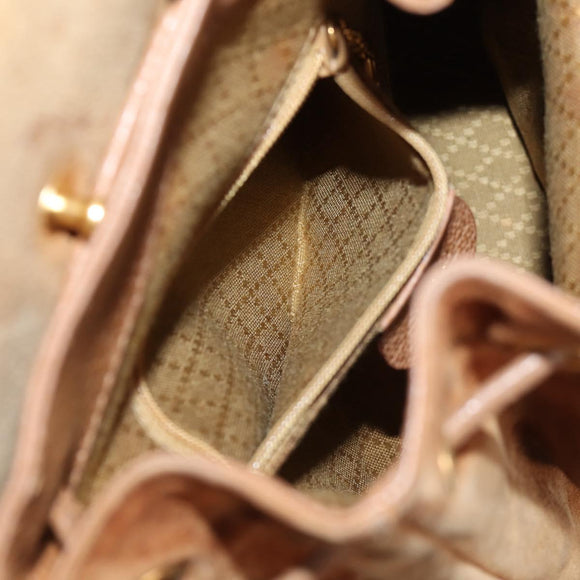 GUCCI Bamboo Backpack Suede Brown Gold 003 1705 0030 Auth BA4691