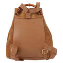 GUCCI Bamboo Backpack Suede Brown Gold 003 1705 0030 Auth BA4691-2