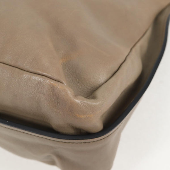 Chloe Margaret Hand Bag Leather 2way Gold olive Auth BA4692