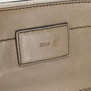 Chloe Margaret Hand Bag Leather 2way Gold olive Auth BA4692-19