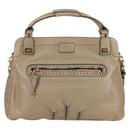 Chloe Margaret Hand Bag Leather 2way Gold olive Auth BA4692-13