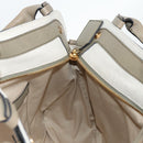 Chloe Margaret Hand Bag Leather 2way Gold olive Auth BA4692-26