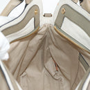 Chloe Margaret Hand Bag Leather 2way Gold olive Auth BA4692-27