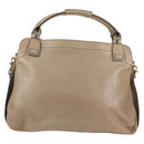 Chloe Margaret Hand Bag Leather 2way Gold olive Auth BA4692-2