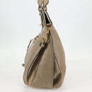 Chloe Margaret Hand Bag Leather 2way Gold olive Auth BA4692-3