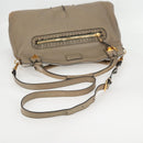 Chloe Margaret Hand Bag Leather 2way Gold olive Auth BA4692-8
